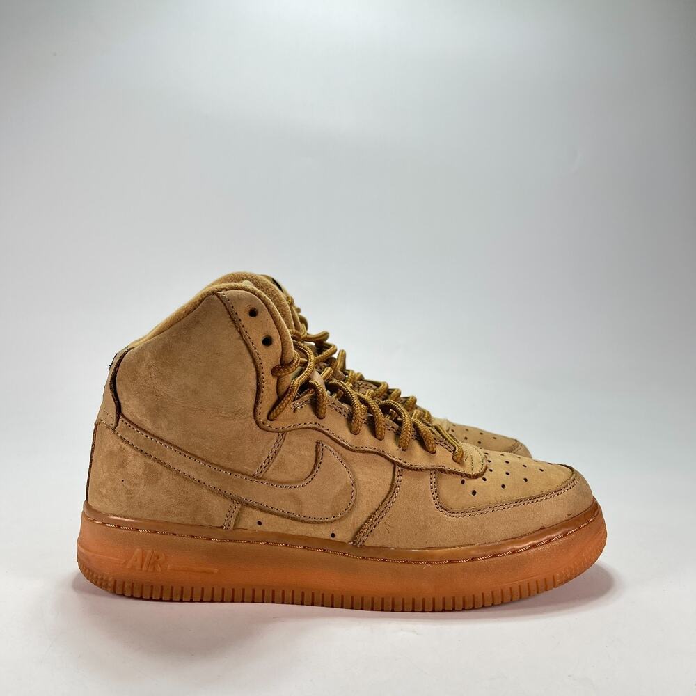 Nike Air Force 1 High WB Wheat Casual Lifestyle Sneakers 922066-203 Youth Sz 5Y